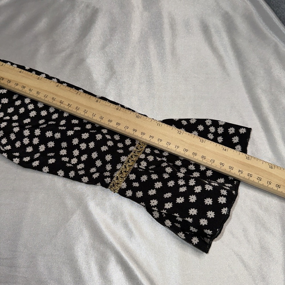 Vintage Wardhere Fashion Black Dress Size 4 Gem Buttons Belt - Picture 5 of 12